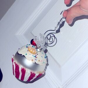 Homemade Christmas Cupcake Ornament